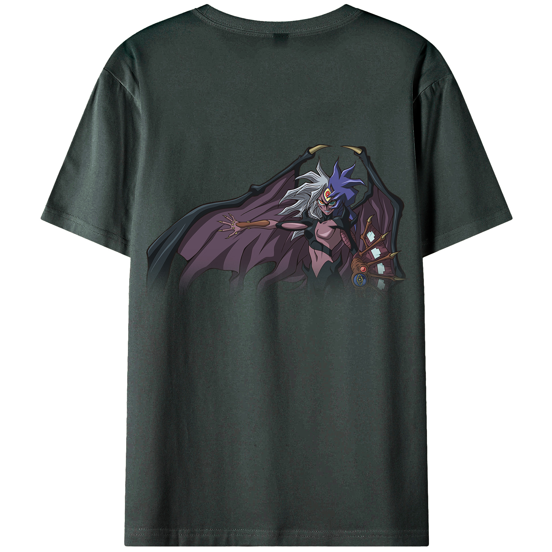 （画像用） 遊☆戯☆王 Yu-Gi-Oh! 綿100％ メンズ半袖Tシャツ（バックプリント） 通気性